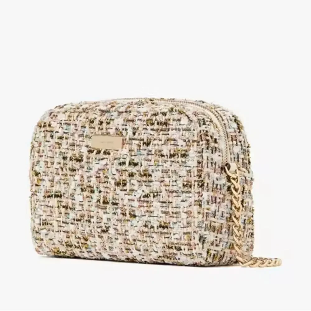 NWT - Kate Spade - Carey Tinsel Tweed Mini Camera Bag